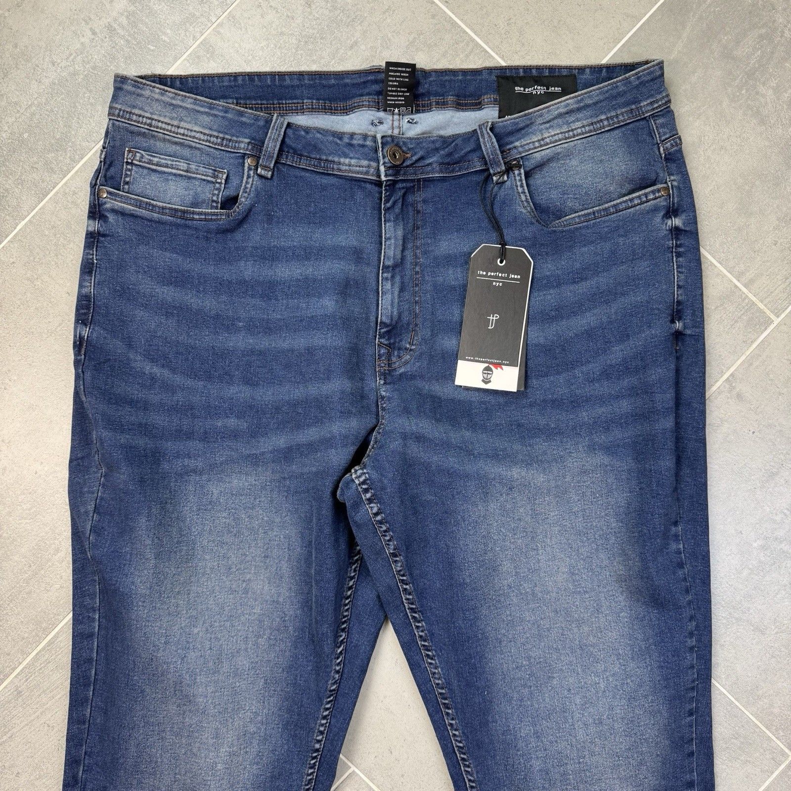 The Perfect Jean Nyc Og Stretch Athletic Fit Jeans Mens 42x30 Admiral — image 5 of 8
